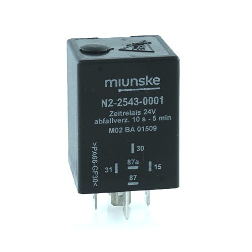 Zeitrelais 24V, 10s...5min einstellbar, abfallverzögert, nicht potentialfrei, retriggerbar