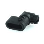 Wellrohranschluss für AMP Junior Timer Stecker, 90°, NW 7,5, 4-polig, CI08-90-AM4