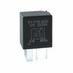 Mikro-Relais 12V, 25/35A, Wechsler, mit Diode, vergossen