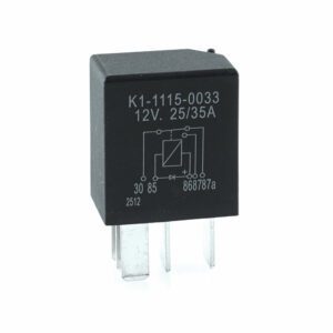 Mikro-Relais 12V, 25/35A, Wechsler, mit Diode, vergossen