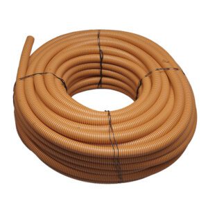 Wellrohr NW23, CO-Polyester, Normalprofil, orange, Aufmachung 50m-Ring