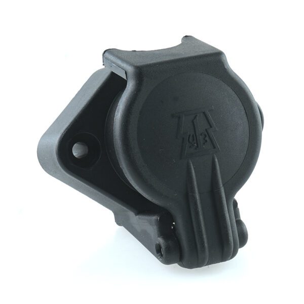 Steckdose 4-polig, 6-24V, Schraubanschluss, Kabelabgang 90°