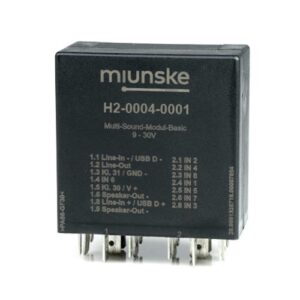 CAN-Multi-Sound-Modul Basic 12/24V, konfigurierbar mit miunske-toolchain, Line-out, Ausgang für externen Lautsprecher