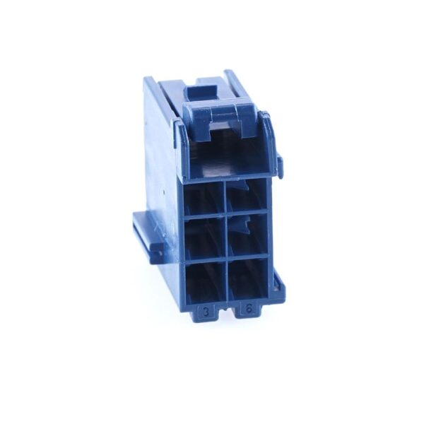 Junior-Power-Timer Buchsengehäuse, 6-polig (3x2), blau