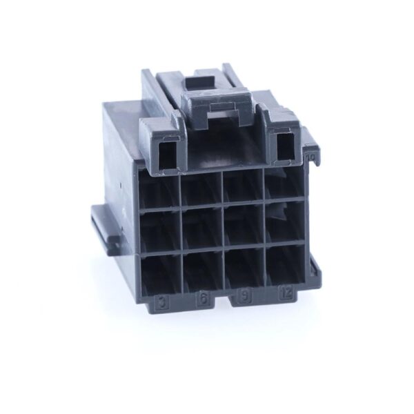 Junior-Power-Timer Buchsengehäuse, 12-polig (3x4), Kodierung A, grau