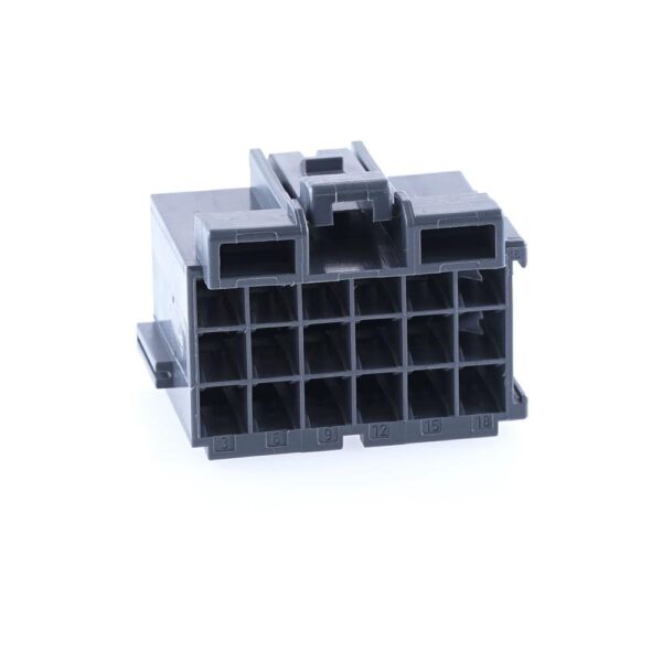 Junior-Power-Timer Buchsengehäuse, 18-polig (3x6), Kodierung A, grau