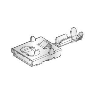 Flachsteckhülse F630E, 6,3mm, 0,35-0,5mm²