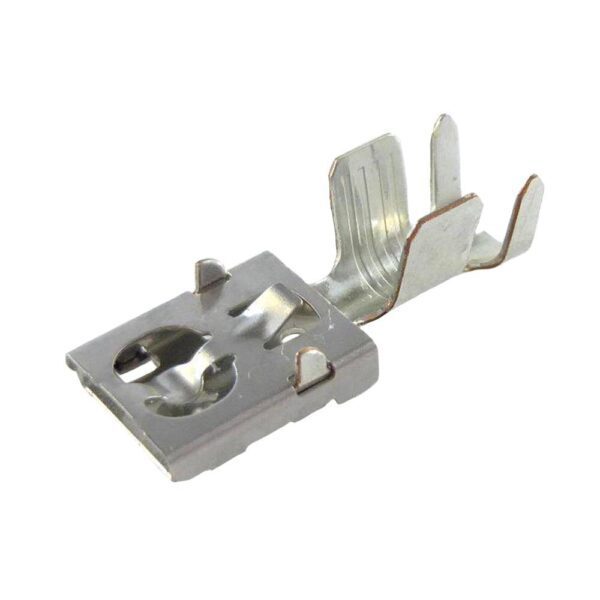 Blade Receptacle F630E, 6.3mm, 4-6mm², with latch, on reel