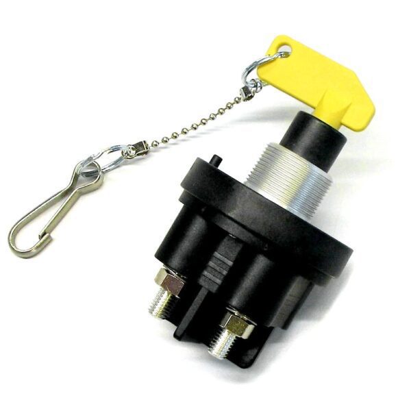 Battery Disconnect Switch, 200A/24V, (1000A/30s), shaft 1", IP67