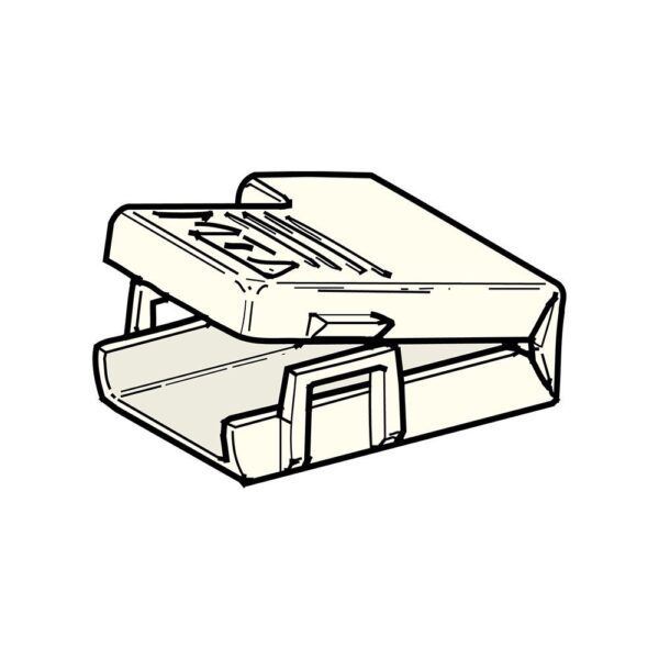 Terminal Cover, FLAG, FASTON F630 FLAG, white