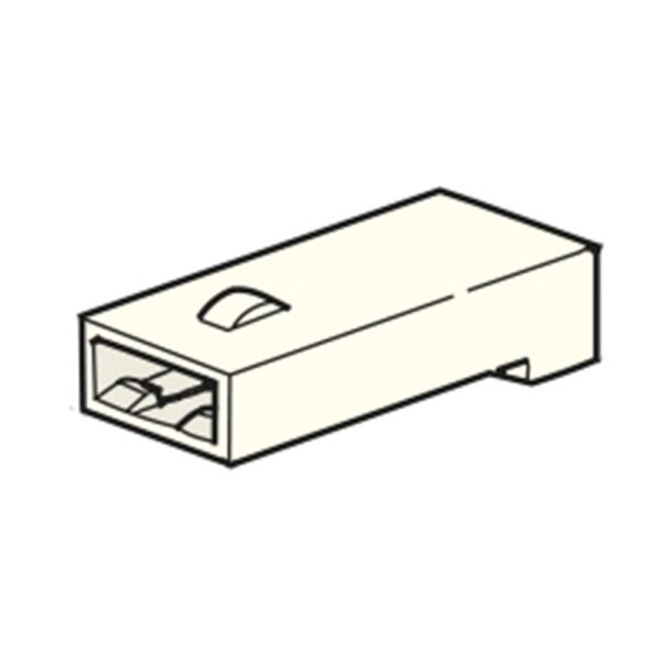 Flachsteckhülsengehäuse, female holder 6,3mm, 1-polig