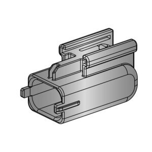 Verschlusskappe für Steckergehäuse Kompakt 1.2, 2-polig, schwarz