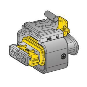 C280 Steckergehäuse, female holder für BDK & BSK Kontakte, 3-polig