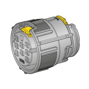 RC280 Connector, female holder for BDK & BSK terminals, 8way