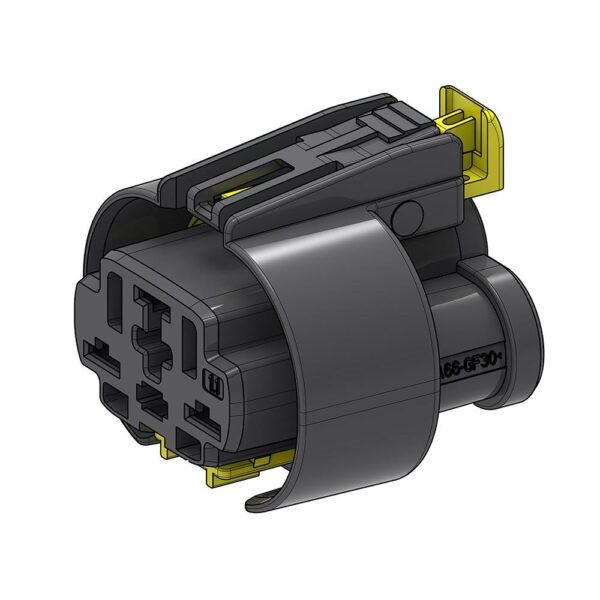 Leistungs-Steckverbinder, female holder 3-polig, schwarz