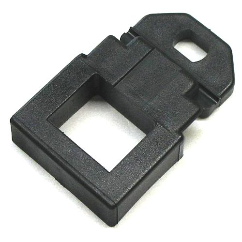 Anbauplatte mit einem Befestigungsloch