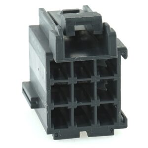 Junior-Power-Timer Buchsengehäuse, 9-polig (3x3), Kodierung A, grau