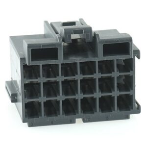 Junior-Power-Timer Buchsengehäuse, 18-polig (3x6), Kodierung A, grau