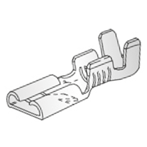 Flachsteckhülse FASTON, 1-2,5mm², mit Rastnase