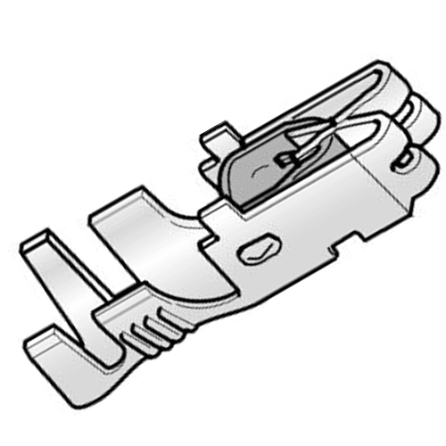 Fuse Holder terminal UNI F630, 0.5-1.5mm², with clip