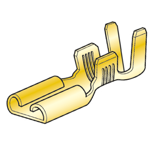 Flachsteckhülse FASTON, 3-6mm²