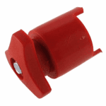 Battery Clamp “+”, plastic cap red, bolt M8