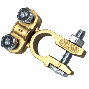 Batterieklemme "-", Messingguss, Klemmanschluss 25-50mm²