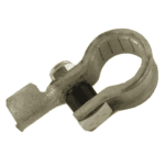 Batterieklemme „-“ aus Messingband, Crimpanschluss 10-20mm², Mutter auf Crimpstellenseite