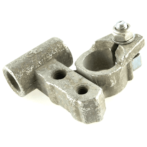 Batterieklemme "+", Messingguss verzinnt, 70mm², Gewindeanschluss M6+M8