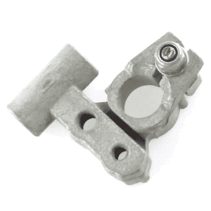 Batterieklemme "-", Messingguss verzinnt, 50mm², Gewindeanschluss M6+M8