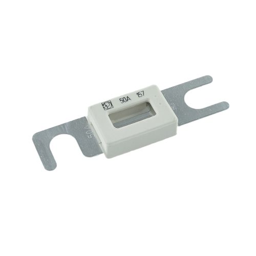 Streifensicherung 60mm, 50A, mit Keramik-Isolierkörper