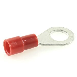 Ringkabelschuh, schaftisoliert, rot, Ø 6,4mm, 0,25-1mm²