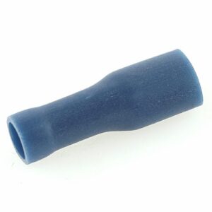 flat push-on receptacle 4.7x0.5mm, fully insulated, 1-2.5mm², blue