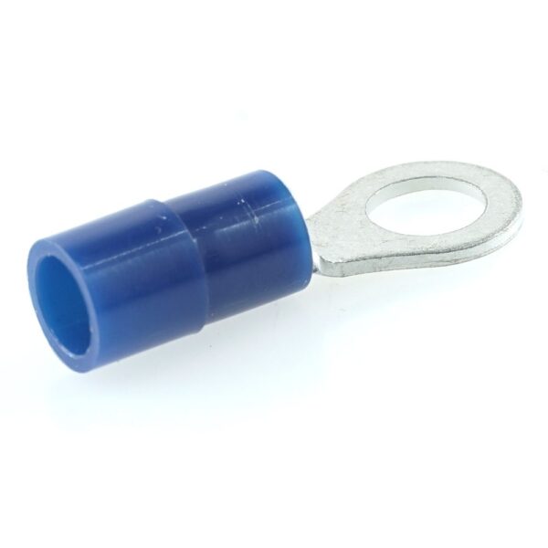 Ringkabelschuh, schaftisoliert, blau, Ø 5,3mm, 1-2,5mm²