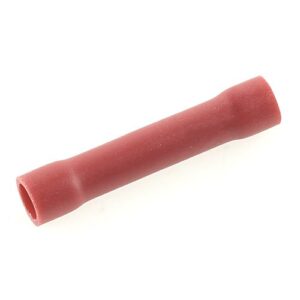 Butt connector, insulated, 0.25-1mm², red Ø(i) 1.7mm, Ø(o) 4mm
