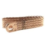 Ground strap 10mm², l=280mm, 2x bore 8.4mm