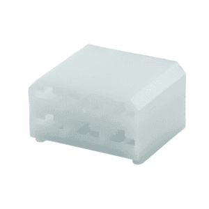 Female holder connector, 6-pole, for 6x 6.3mm flat receptacle