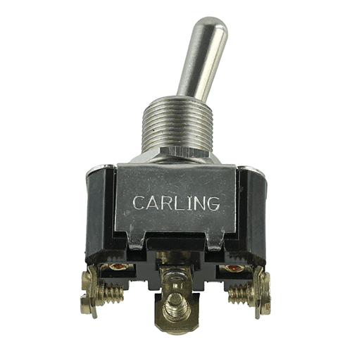 on-off-on Kippschalter, 10A/250V, 15A/125V, einpolig, abgedichtet