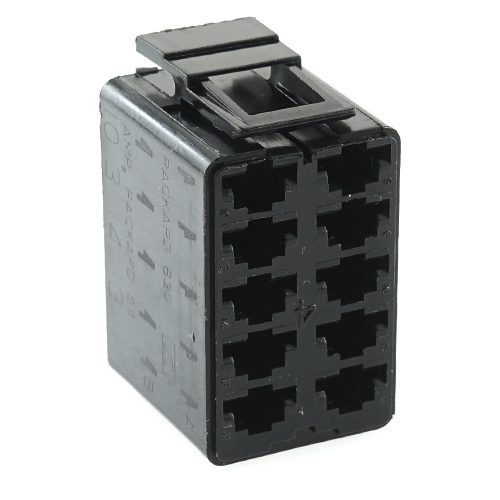 socket housing, 10-pin , black, for JJ and JK circuits