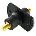 Duct Bolt 2x M10 x 15mm, brass bolts, mounting hole 2x M6