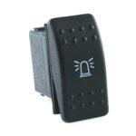 on-off Schalter, 24V/15A, Contura II, ohne Lampe/LED, Symbol „Rundumkennleuchte“