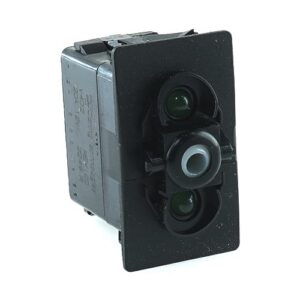 on-on Schalter, 12V/20A, für Contura II,III,IV,V, LED 1 grün hell, LED 2 grün hell