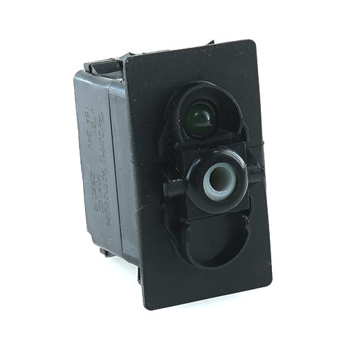 on>off-on Schalter/Taster, 24V/15A, für Contura II,III,IV,V, LED 1 grün hell