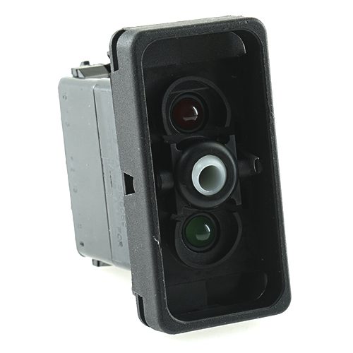 on-off-on Doppelschalter 24V/15A, LED 1 grün hell, LED 2 rot, für Contura X, Xl, Xll