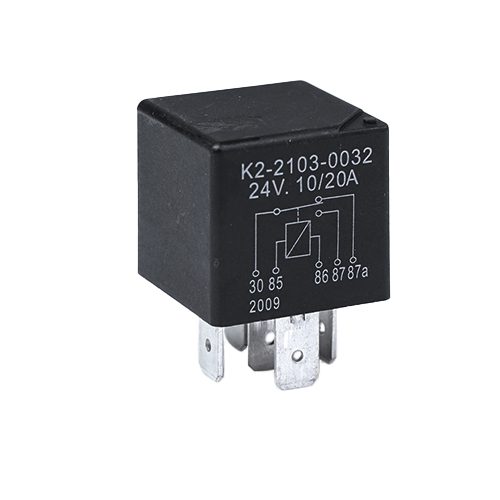 Mini-Relais 24V, 10/20A, Wechsler, vergossen