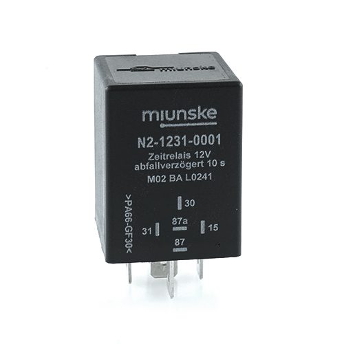 Zeitrelais 12V, 10s, abfallverzögert, nicht potentialfrei, retriggerbar