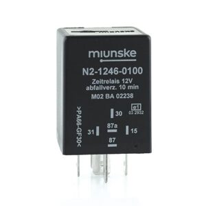 Zeitrelais 12V, NC 25A/NO 25A, 10min, abfallverzögert, nicht potentialfrei