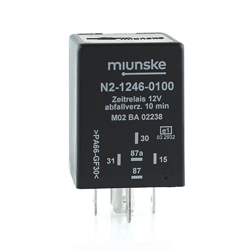 Zeitrelais 12V, NC 25A/NO 25A, 10min, abfallverzögert, nicht potentialfrei
