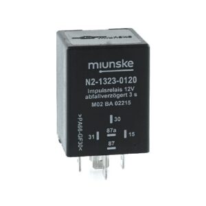 Impuls-Relais 12V, 3s, abfallverzögert, nicht potentialfrei, negativ getriggert, mit Schutzdiode