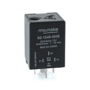 Switch-off Delayed Timer Relay 12V, 1...15min adjustable, no dry contact